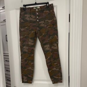 Anthropologie Camouflage Cargo Pants